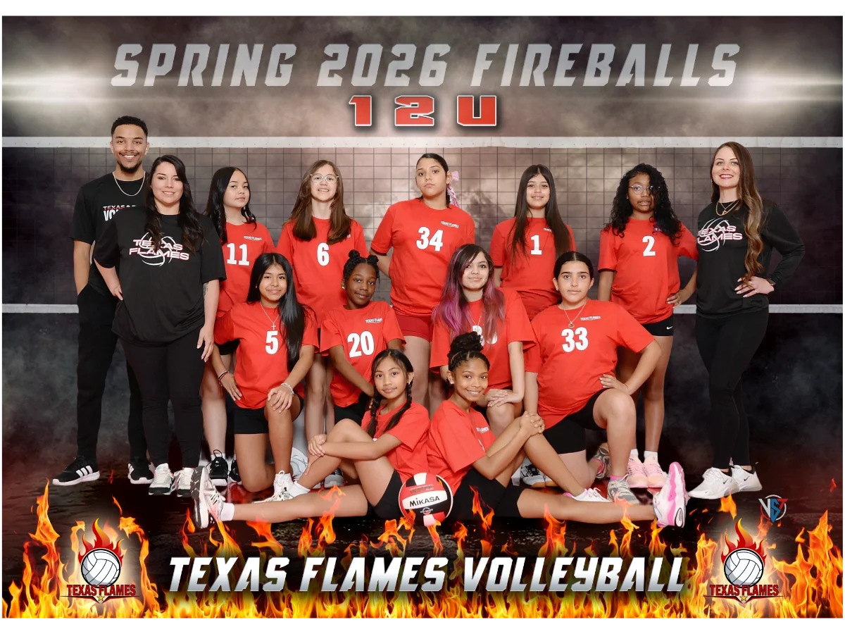 TX Flames 12-Fireballs team photo